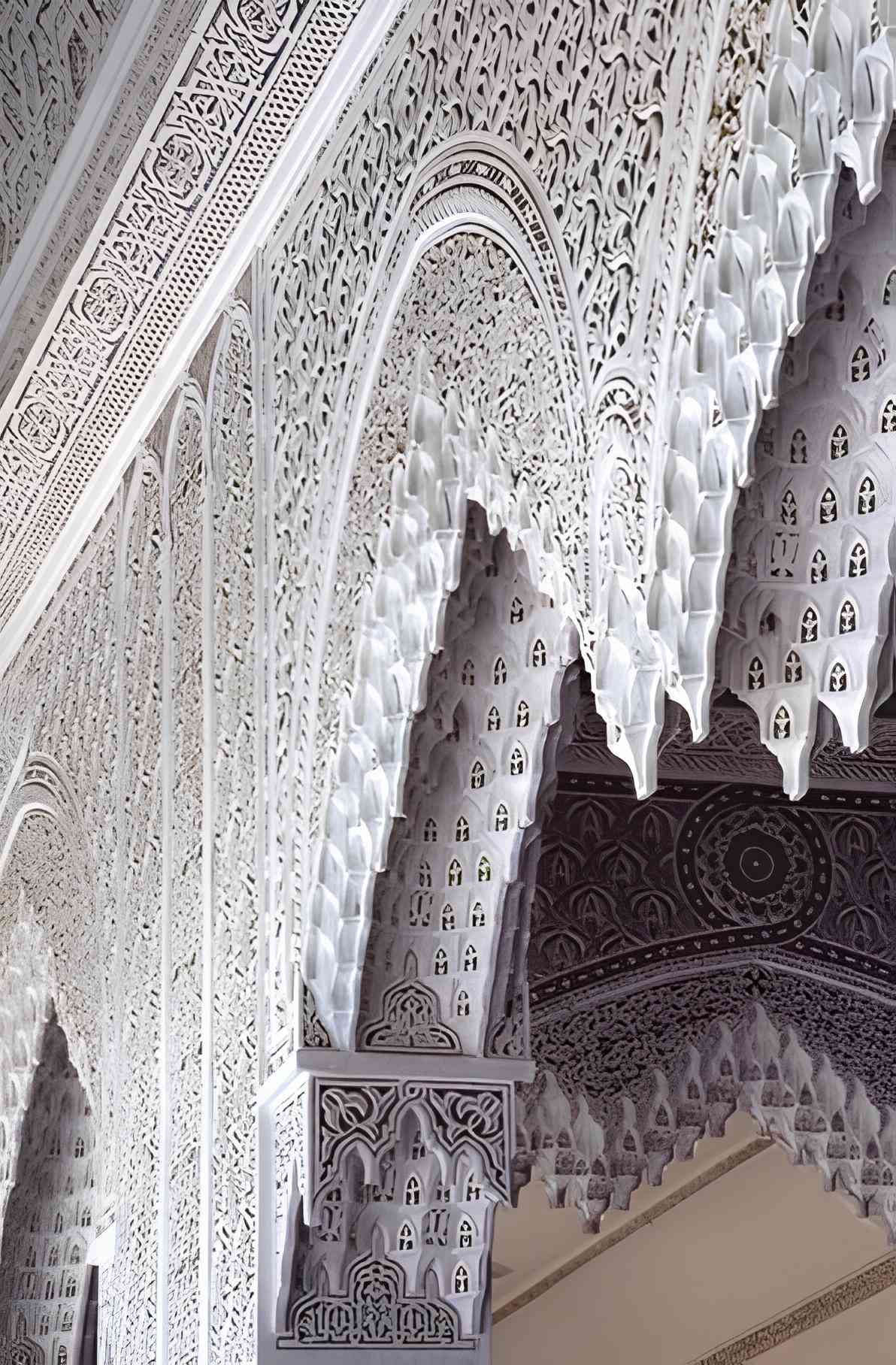 Arco de yeso que combina elegancia atemporal y sofisticacin moderna